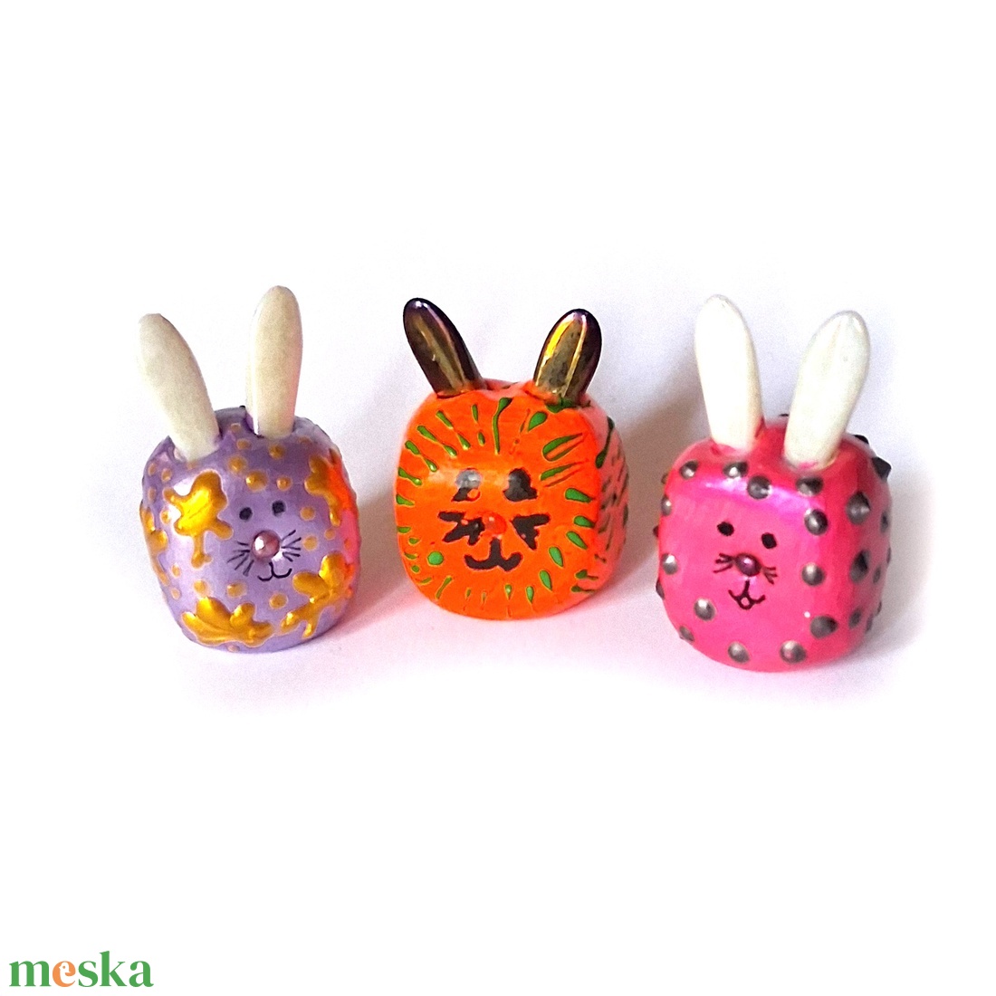 Nyuszi figurák 3db - játék & sport - plüssállat & játékfigura - nyuszi - Meska.hu Nyuszi figurák 3db - játék & sport - plüssállat & játékfigura - nyuszi - Meska.hu