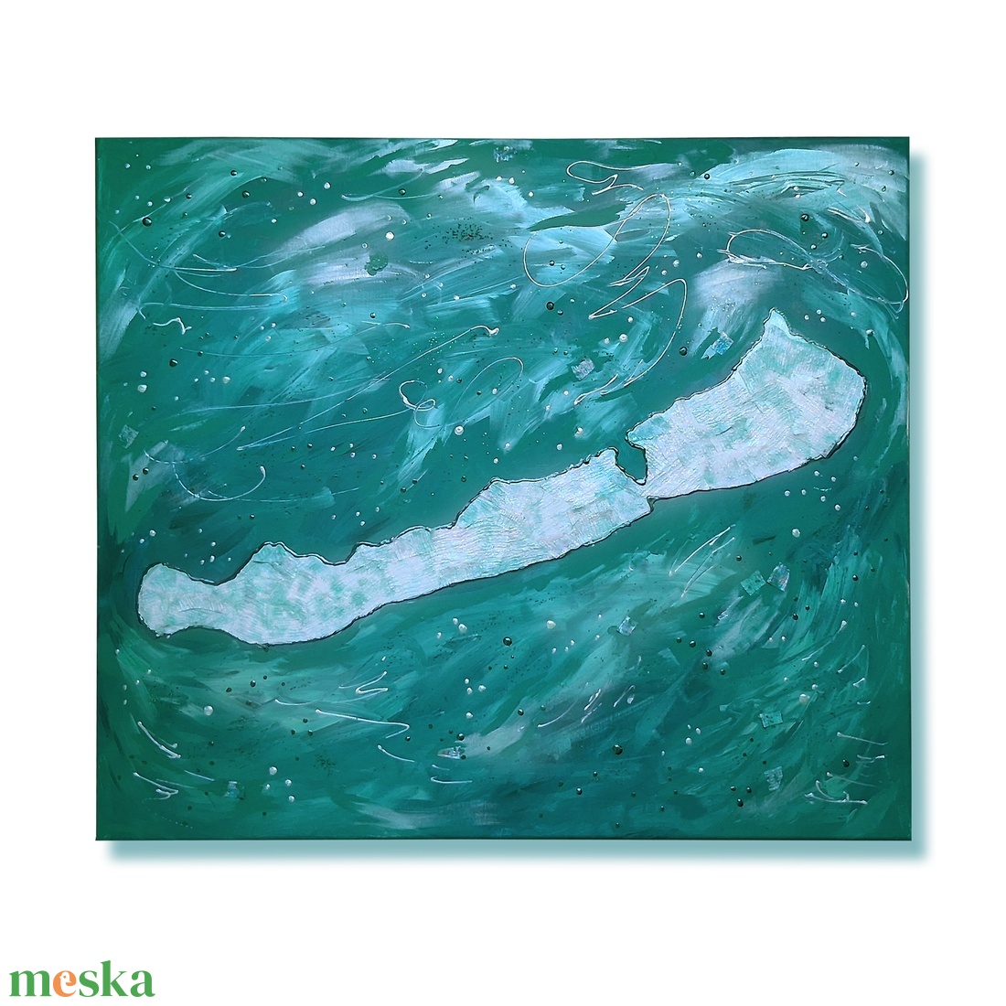 70x60cm Balaton sziluett vászonkép festmény - művészet - festmény - festmény vegyes technika - Meska.hu 70x60cm Balaton sziluett vászonkép festmény - művészet - festmény - festmény vegyes technika - Meska.hu
