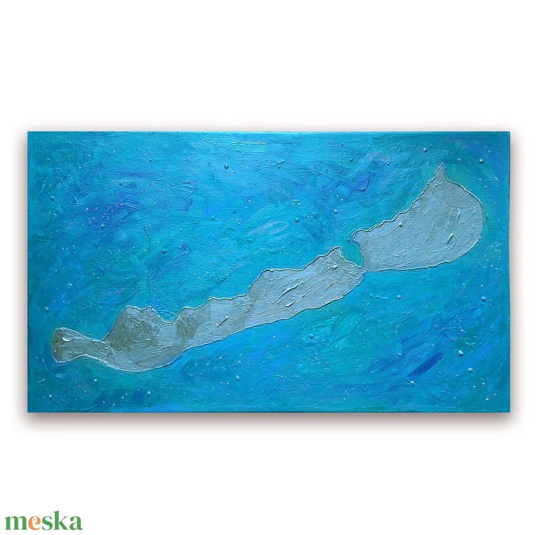 Türkiz Balaton sziluett / 70 x 40 cm - művészet - más művészeti ág - Meska.hu Türkiz Balaton sziluett / 70 x 40 cm - művészet - más művészeti ág - Meska.hu