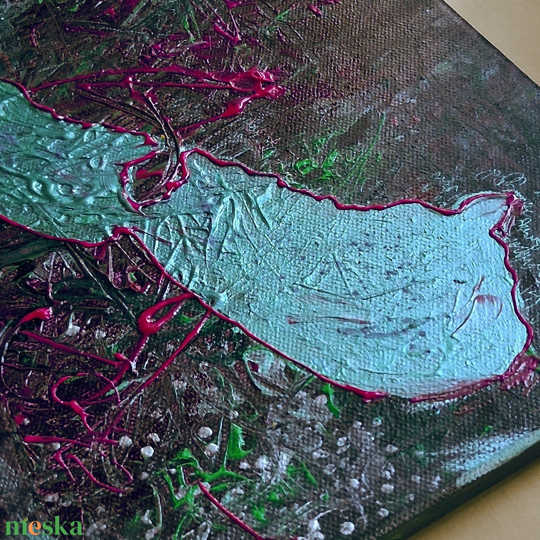 Pinky Balaton - 40 x 30 cm / vászonkép, festmény, vegyes technika - művészet - festmény - festmény vegyes technika - Meska.hu Pinky Balaton - 40 x 30 cm / vászonkép, festmény, vegyes technika - művészet - festmény - festmény vegyes technika - Meska.hu
