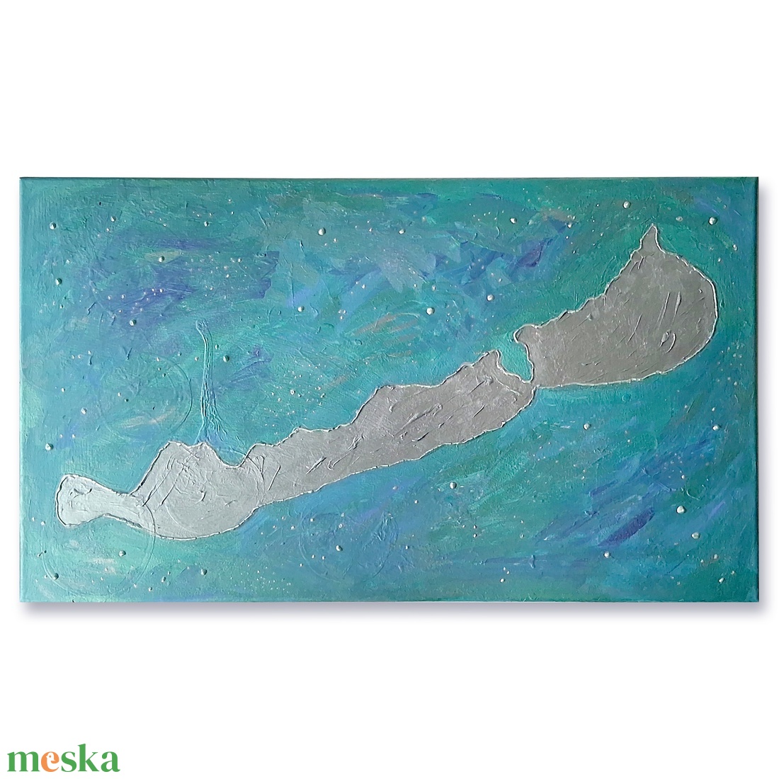 Türkiz Balaton sziluett / 70 x 40 cm - művészet - más művészeti ág - Meska.hu Türkiz Balaton sziluett / 70 x 40 cm - művészet - más művészeti ág - Meska.hu