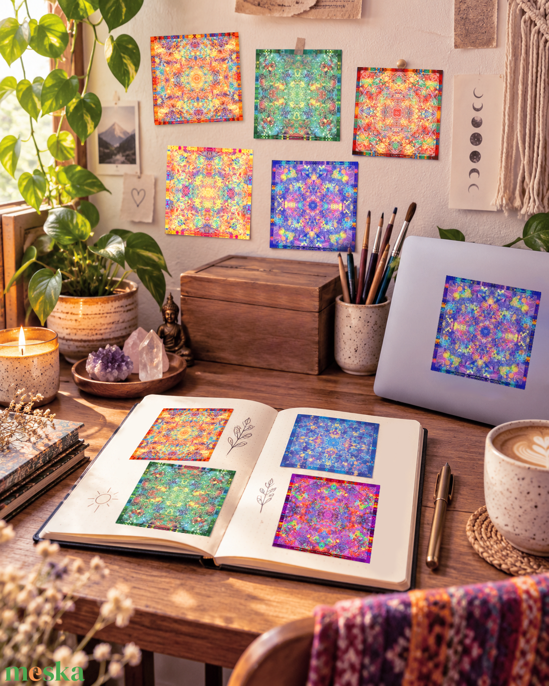Csakra Mandala matrica csomag - otthon & életmód - dekoráció - spiritualitás - mandala - Meska.hu