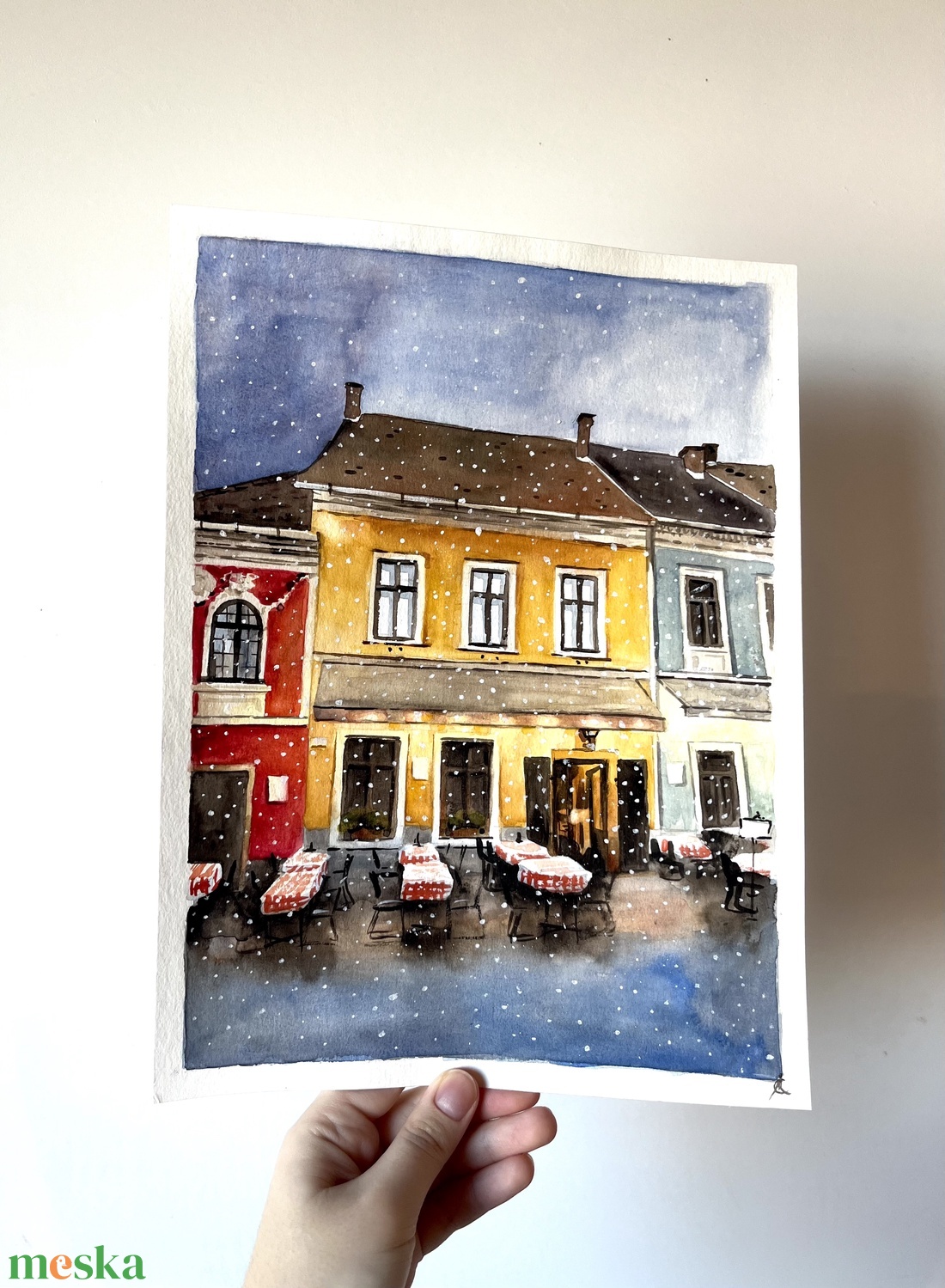 Szentendre - eredeti akvarell festmény - művészet - festmény - akvarell - Meska.hu