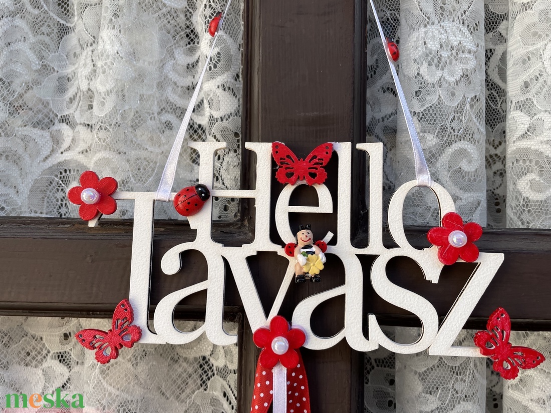 Hello Tavasz ajtódísz - otthon & életmód - dekoráció - ajtó- és ablak dekoráció - ajtódísz & kopogtató - Meska.hu Hello Tavasz ajtódísz - otthon & életmód - dekoráció - ajtó- és ablak dekoráció - ajtódísz & kopogtató - Meska.hu