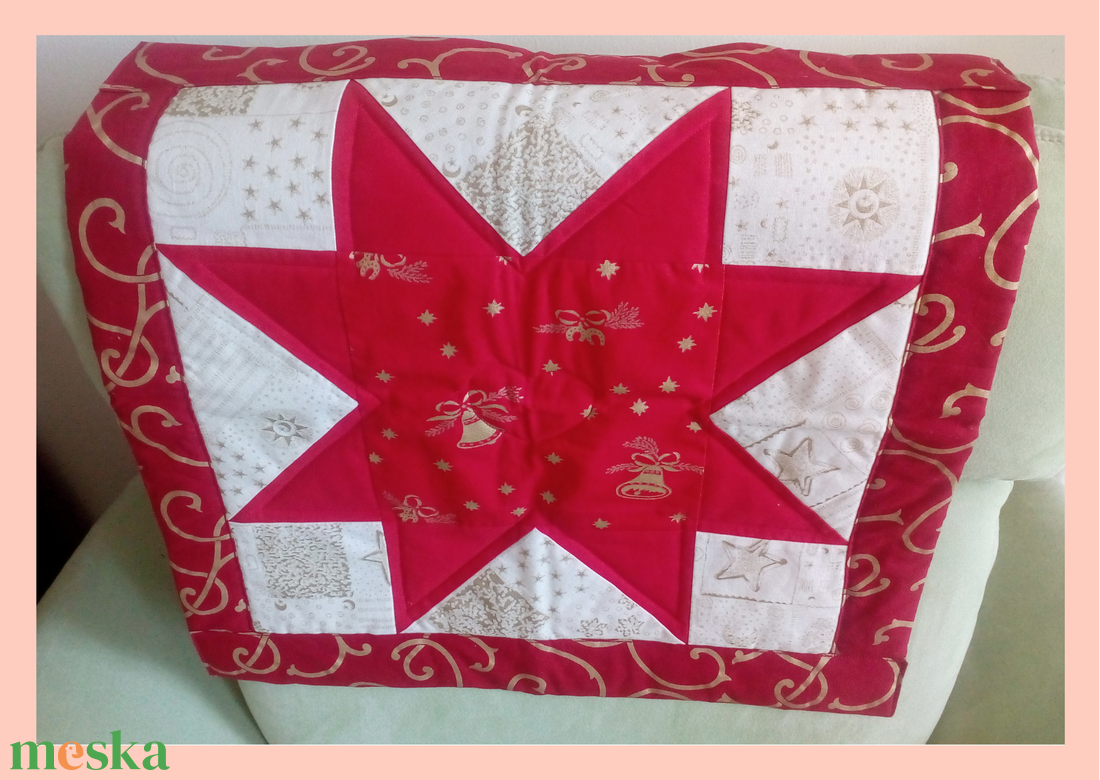 Patchwork terítő, piros csillag - otthon & életmód - dekoráció - asztal és polc dekoráció - asztaldísz - Meska.hu Patchwork terítő, piros csillag - otthon & életmód - dekoráció - asztal és polc dekoráció - asztaldísz - Meska.hu
