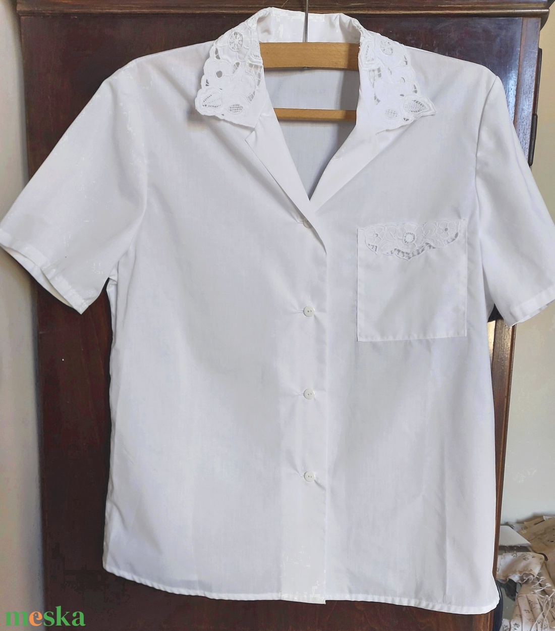 Női rövid ujjú blúz  - ruha & divat - női ruha - blúz - Meska.hu