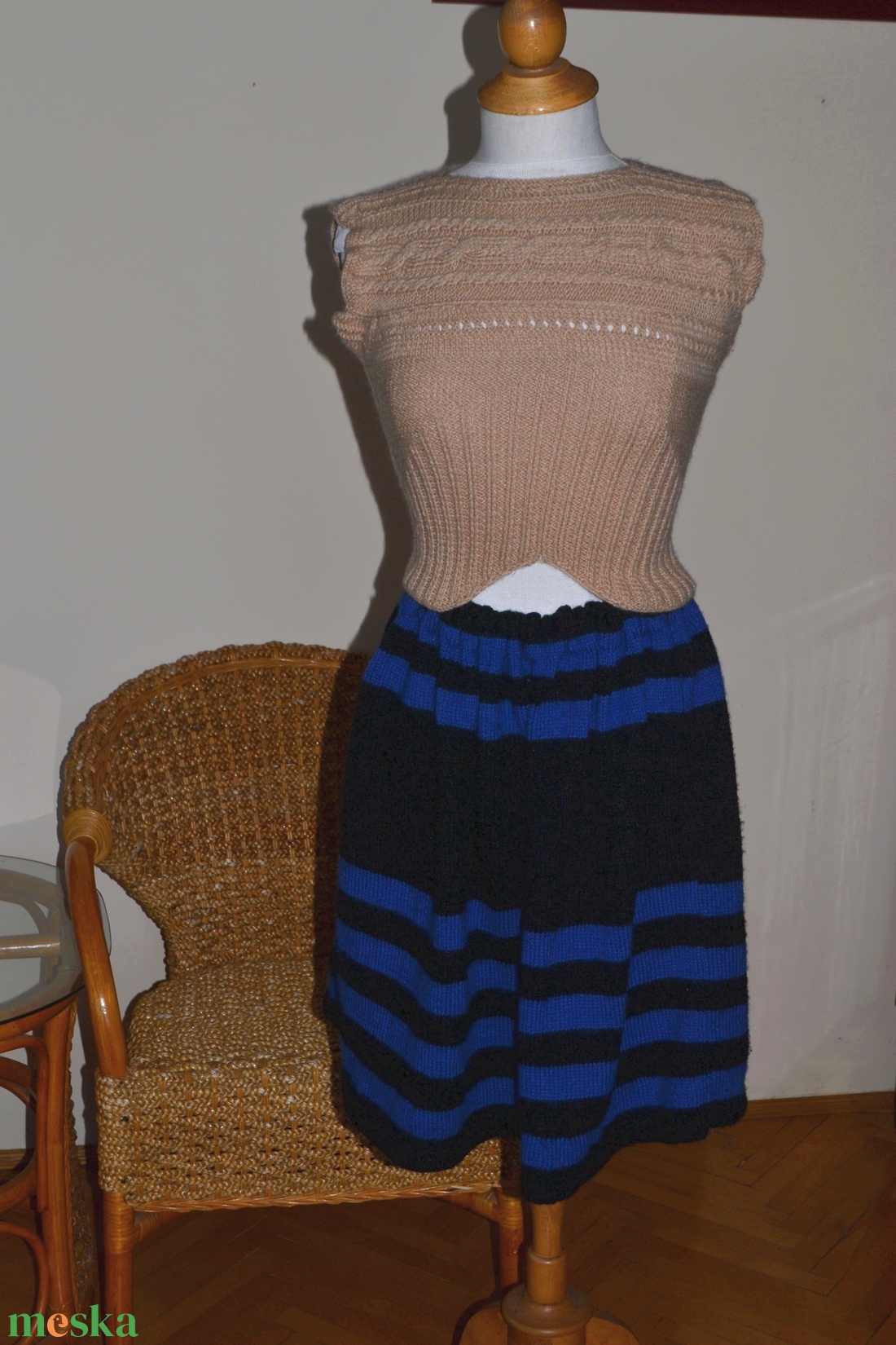 Kötött top - ruha & divat - női ruha - top - Meska.hu