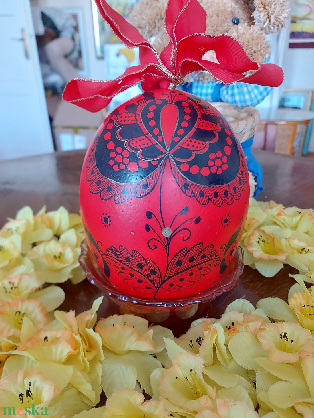 Festett strucc tojás - otthon & lakás - dekoráció - dísztárgy - Meska.hu Festett strucc tojás - otthon & lakás - dekoráció - dísztárgy - Meska.hu