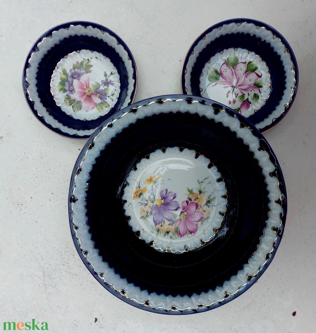 Antik porcelán szett - otthon & életmód - konyhafelszerelés, tálalás - konyhai dekoráció - konyhai dísz - Meska.hu