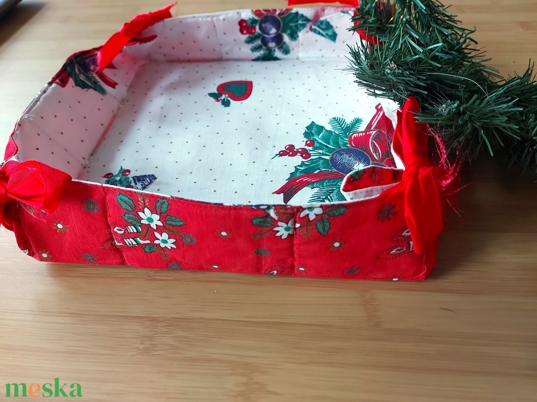 Karácsonyi textil kínáló/tároló - karácsony - karácsonyi lakásdekoráció - ünnepi asztaldekoráció - Meska.hu Karácsonyi textil kínáló/tároló - karácsony - karácsonyi lakásdekoráció - ünnepi asztaldekoráció - Meska.hu