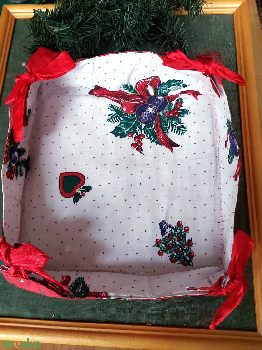 Karácsonyi textil kínáló/tároló - karácsony - karácsonyi lakásdekoráció - ünnepi asztaldekoráció - Meska.hu Karácsonyi textil kínáló/tároló - karácsony - karácsonyi lakásdekoráció - ünnepi asztaldekoráció - Meska.hu