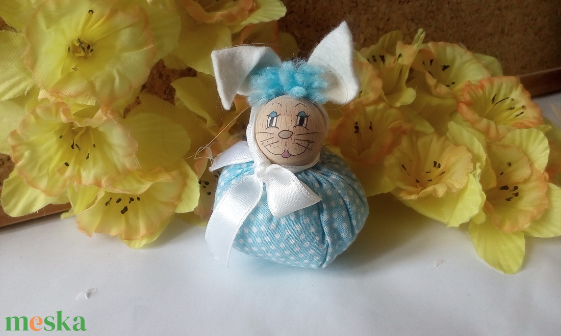 Textil nyuszi figurák - játék & sport - plüssállat & játékfigura - nyuszi - Meska.hu