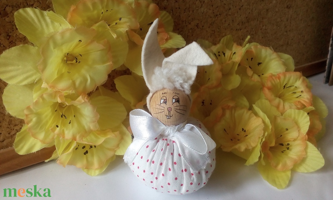 Textil nyuszi figurák - játék & sport - plüssállat & játékfigura - nyuszi - Meska.hu