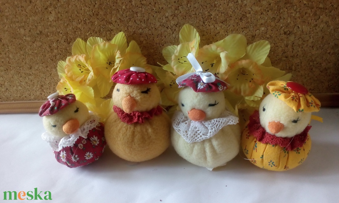 Textil csirke figurák - játék & sport - plüssállat & játékfigura - más figura - Meska.hu