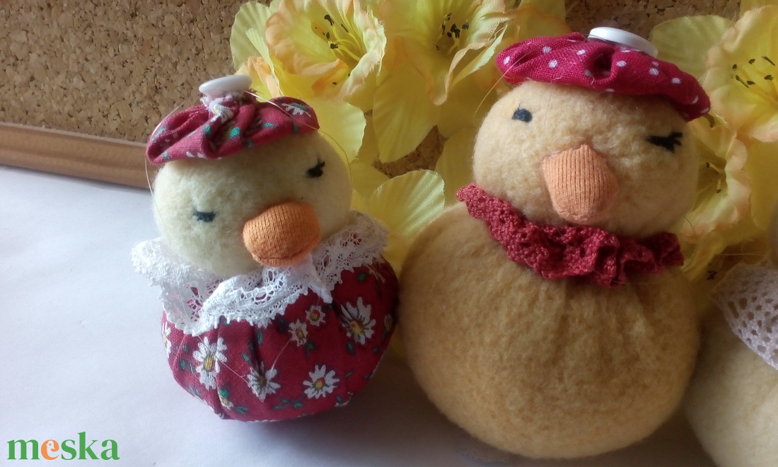 Textil csirke figurák - játék & sport - plüssállat & játékfigura - más figura - Meska.hu