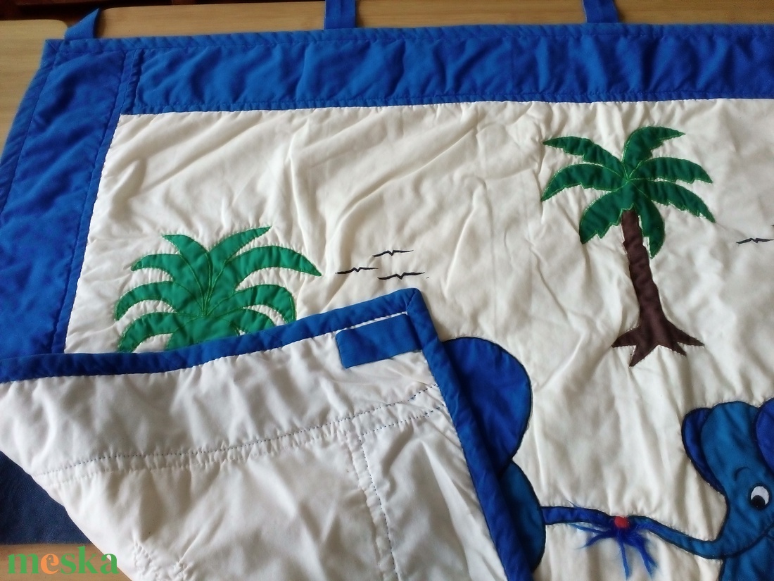 Patchwork elefántos falikép - otthon & életmód - babaszoba, gyerekszoba - babaszoba dekoráció - Meska.hu