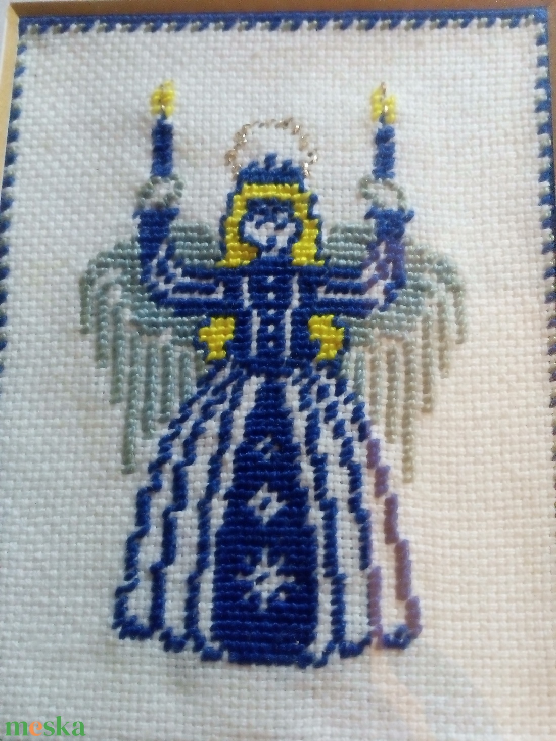 Keresztszemes kép - művészet - textilkép - gobelin - Meska.hu