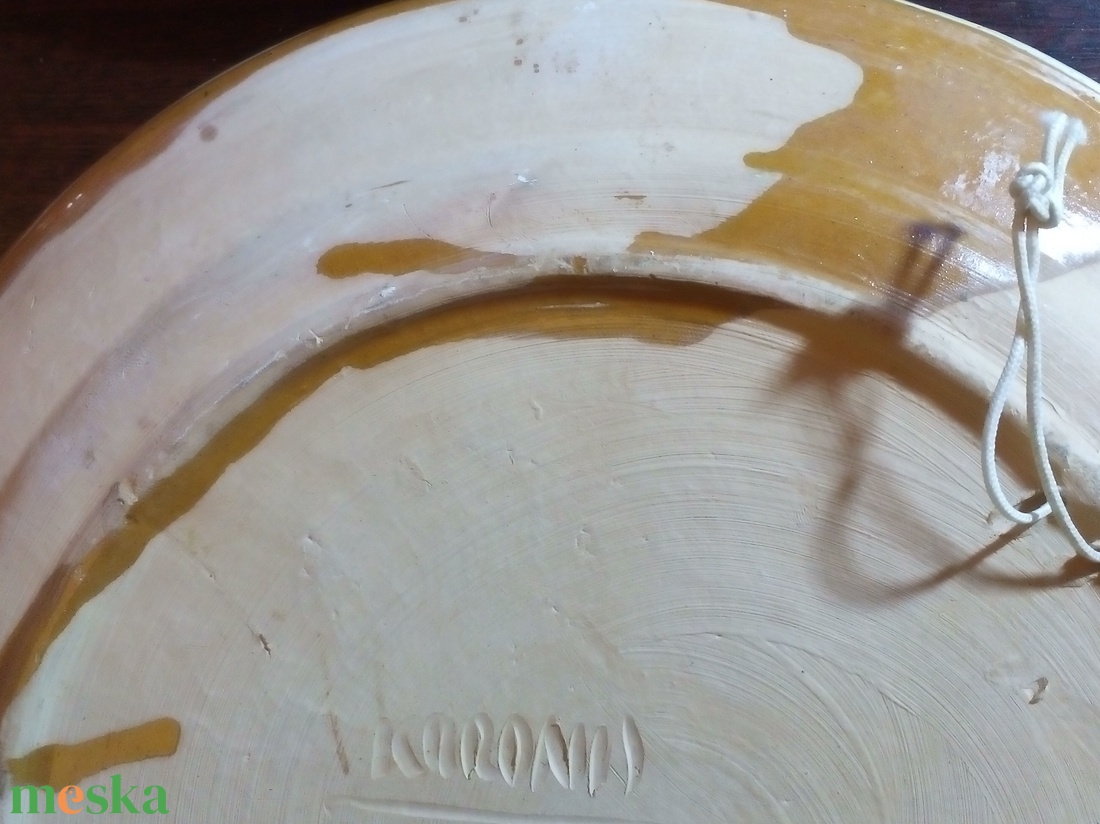 Korondi színes falitányér, tulipános - otthon & életmód - dekoráció - dísztárgy - Meska.hu