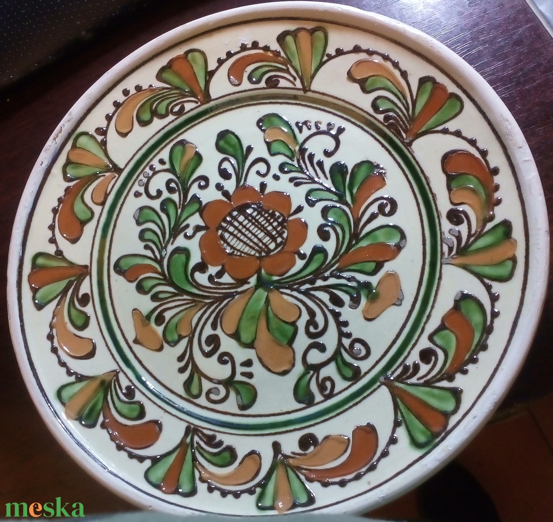 Korondi színes falitányér - otthon & életmód - dekoráció - dísztárgy - Meska.hu