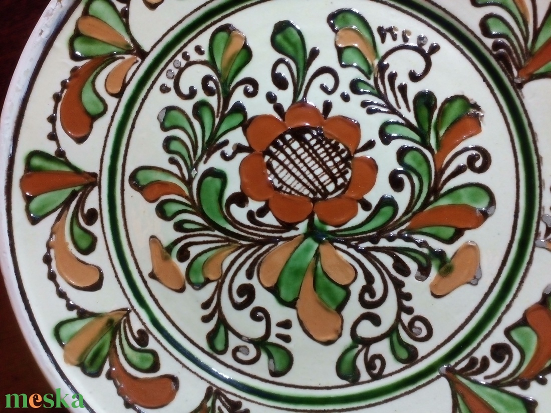 Korondi színes falitányér - otthon & életmód - dekoráció - dísztárgy - Meska.hu