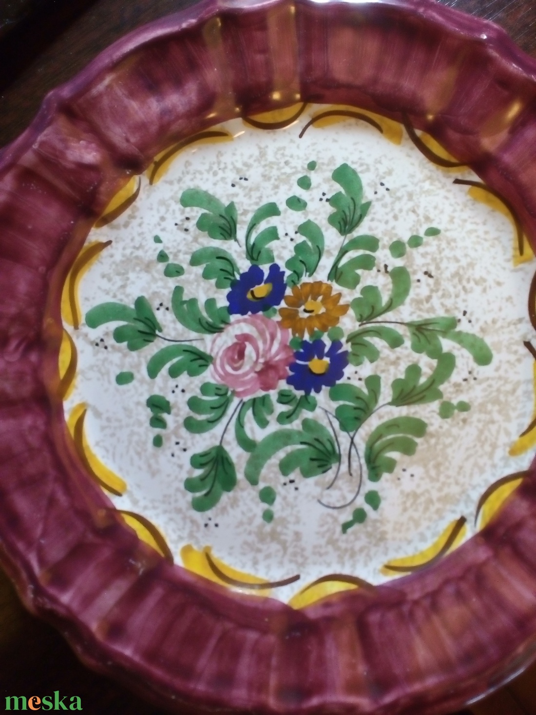 Kerámia falitányér - otthon & életmód - dekoráció - dísztárgy - Meska.hu