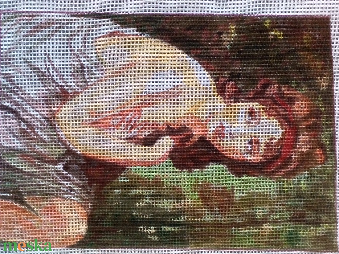 Tűgobelin alap - művészet - textilkép - gobelin - Meska.hu