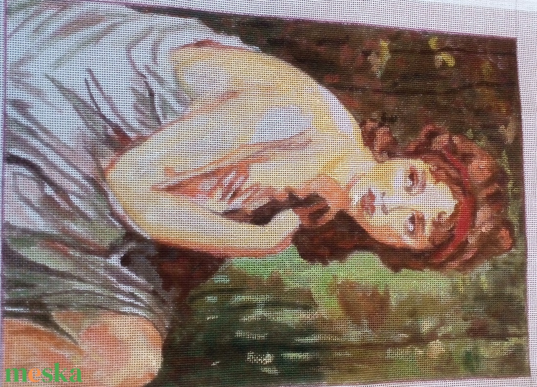 Tűgobelin alap - művészet - textilkép - gobelin - Meska.hu