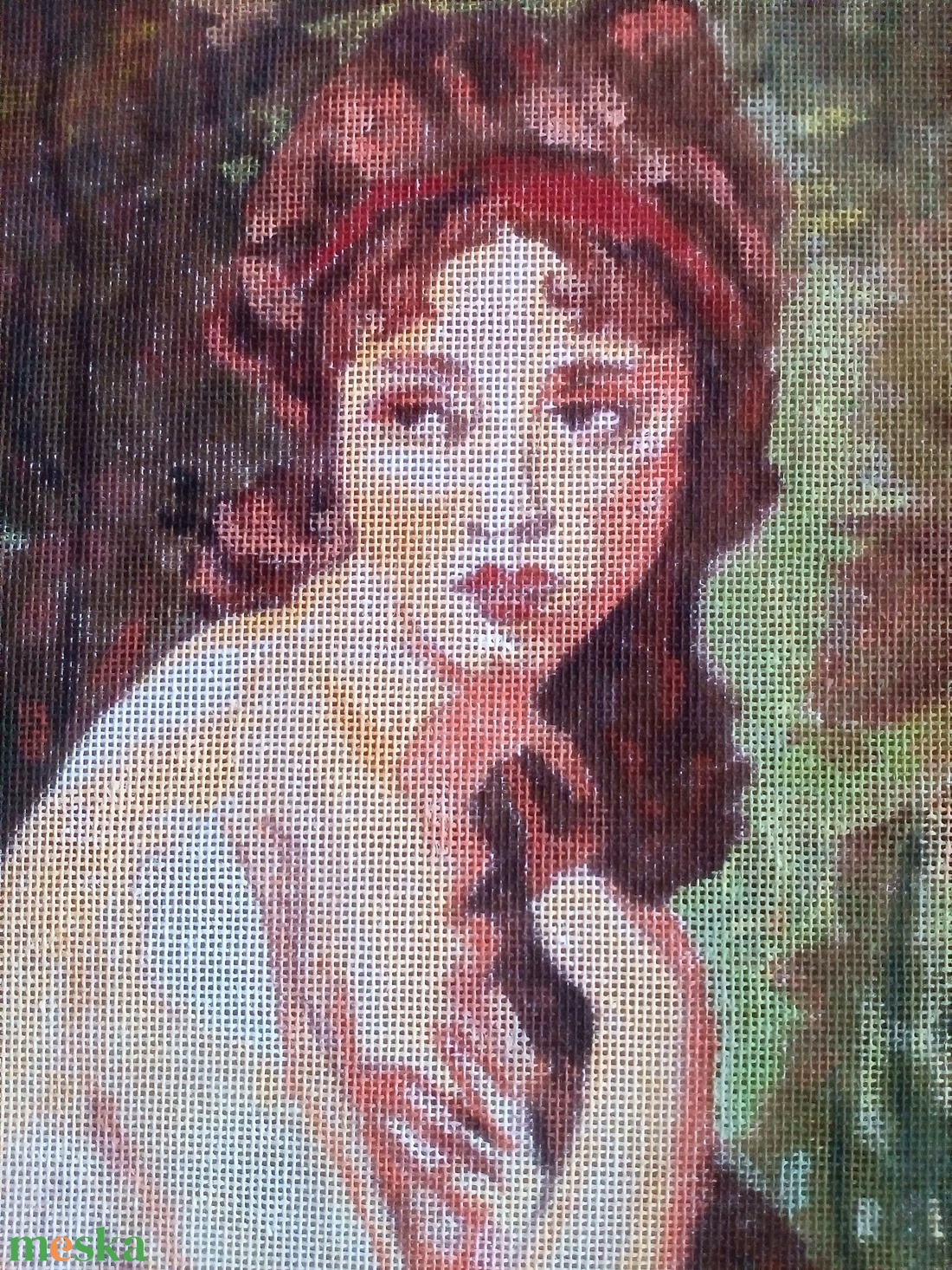 Tűgobelin alap - művészet - textilkép - gobelin - Meska.hu