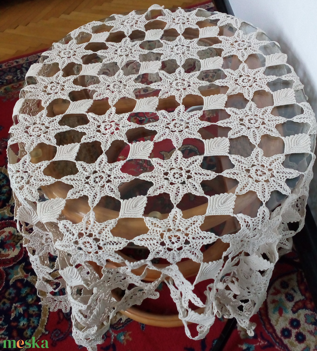 Horgolt terítő - otthon & életmód - dekoráció - asztal és polc dekoráció - horgolt & csipketerítő - Meska.hu