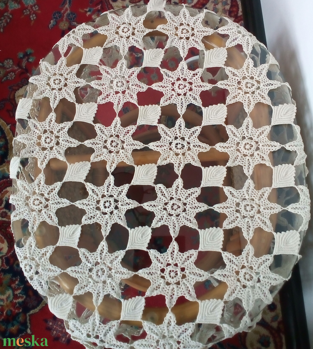 Horgolt terítő - otthon & életmód - dekoráció - asztal és polc dekoráció - horgolt & csipketerítő - Meska.hu