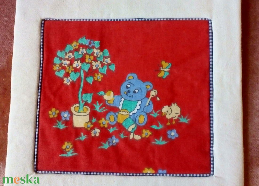 Textil képek, Mackók  - otthon & életmód - dekoráció - kép & falikép - mozaik kép - Meska.hu