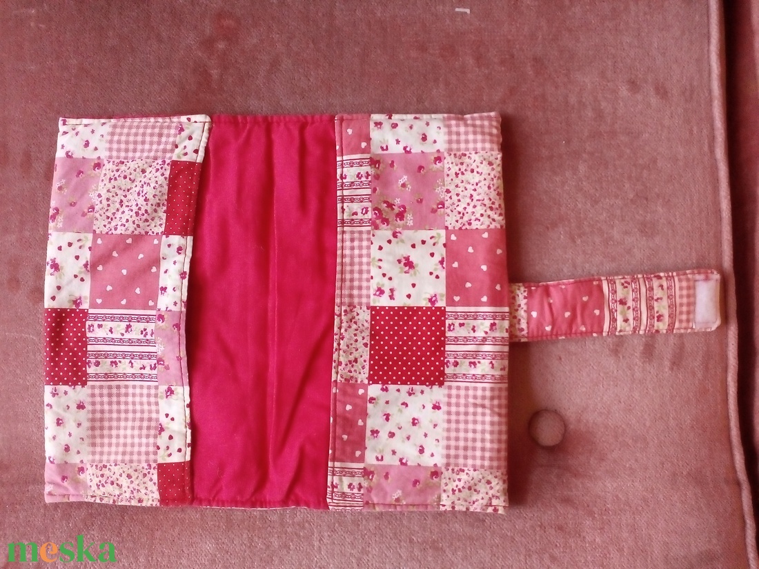 Patchwork textil könyvborító - könyv & zene - könyvtok - Meska.hu