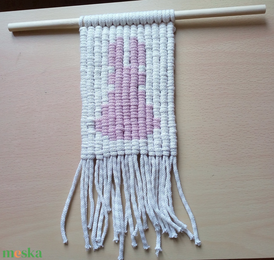 Makramé falidísz - otthon & életmód - dekoráció - fali és függő dekoráció - falra akasztható dekor - Meska.hu