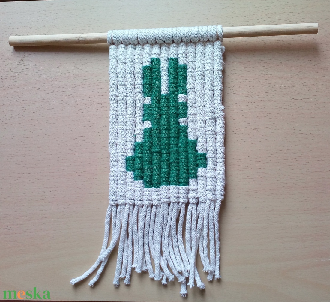 Makramé falidísz - otthon & életmód - dekoráció - fali és függő dekoráció - falra akasztható dekor - Meska.hu