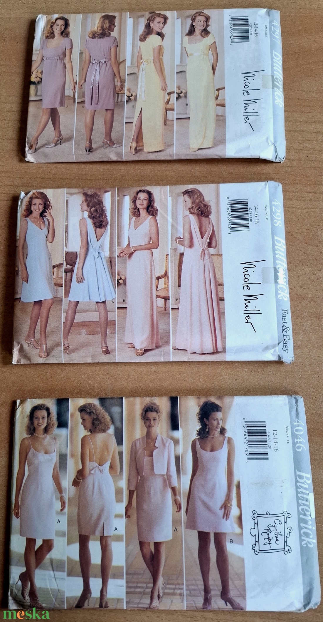 Szabásminta csomagok, Butterick - diy (csináld magad) - szabásminta, útmutató - varrás minták - Meska.hu