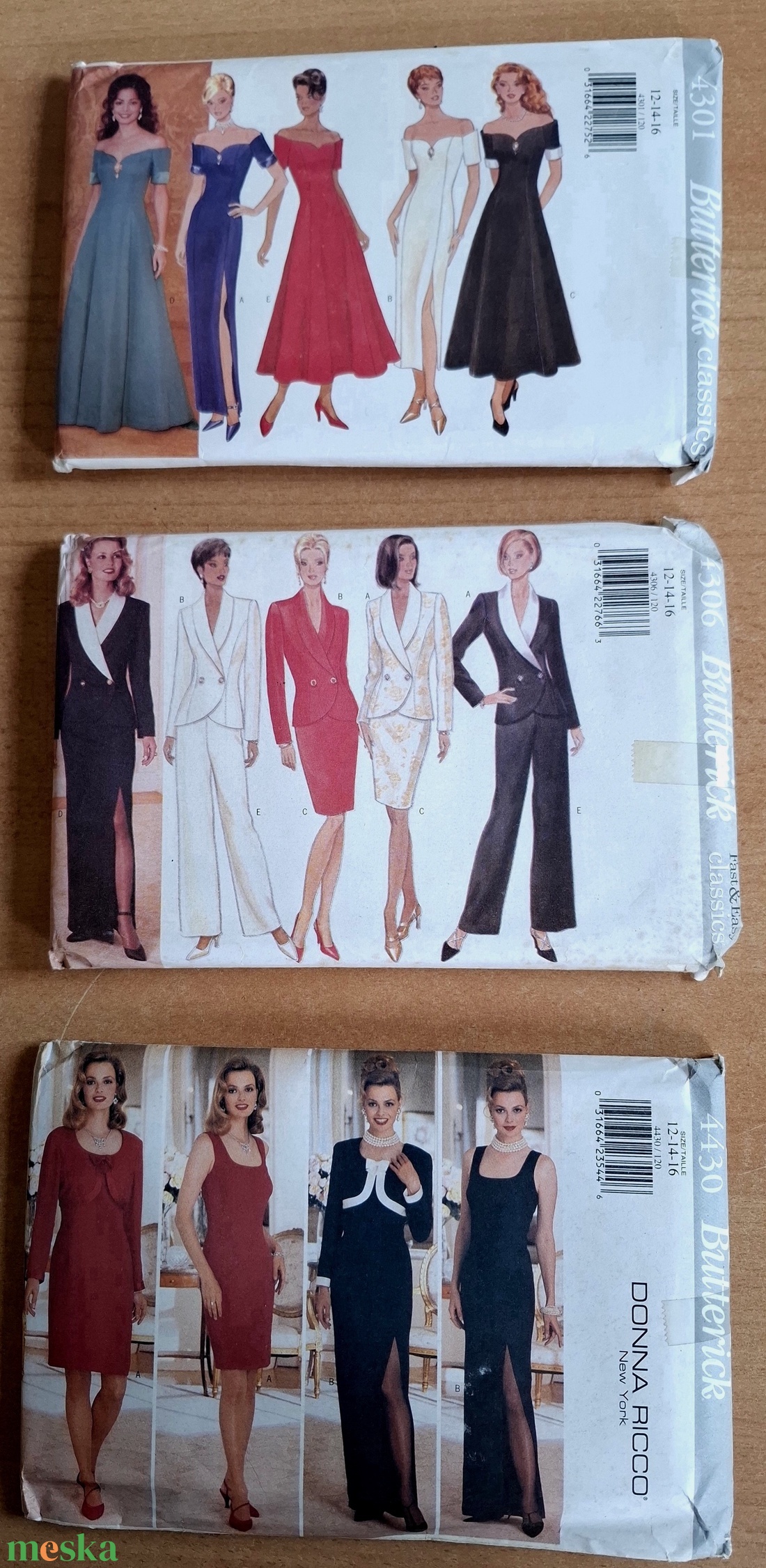 Butterick szabásminta csomagok - diy (csináld magad) - szabásminta, útmutató - varrás minták - Meska.hu