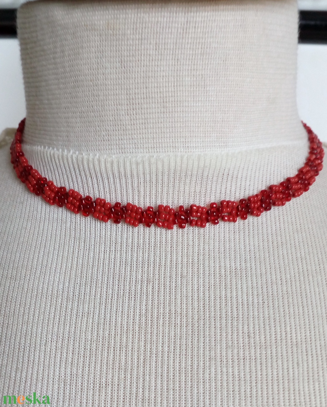 Gyöngyfűzött nyaklánc - ékszer - nyaklánc - gyöngyös nyaklánc - Meska.hu
