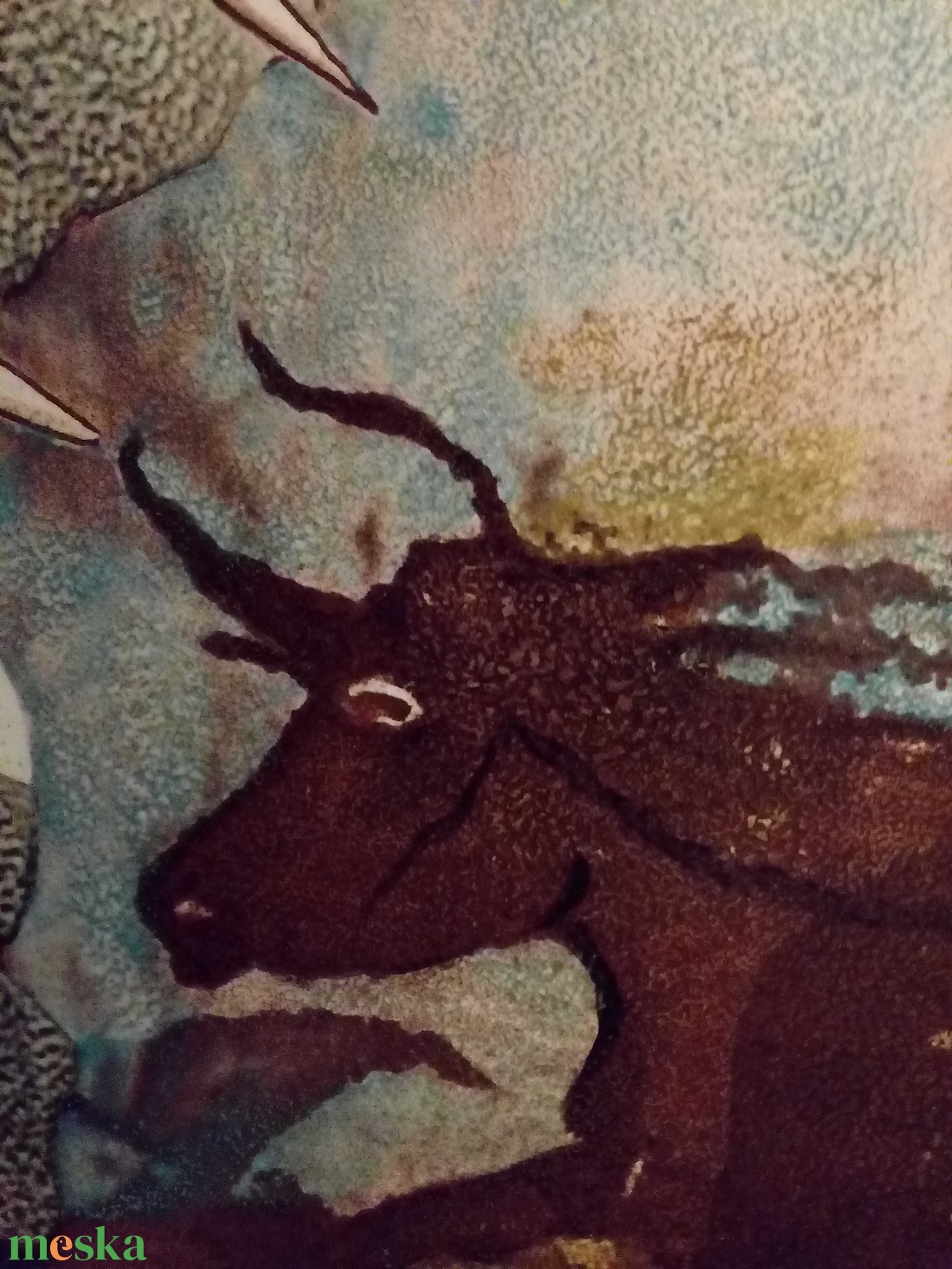 Tűzzománc kép keretben - művészet - festmény - tűzzománc - Meska.hu