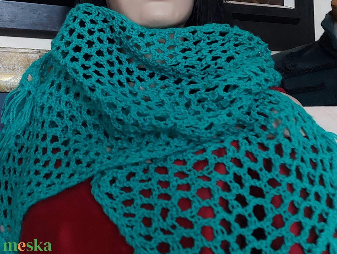 Horgolt sál - ruha & divat - sál, sapka, kendő - sál - Meska.hu