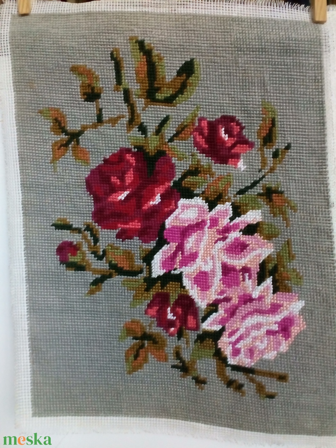 Gobelin hímzéssel készült kép, keret nélkül - művészet - textilkép - gobelin - Meska.hu