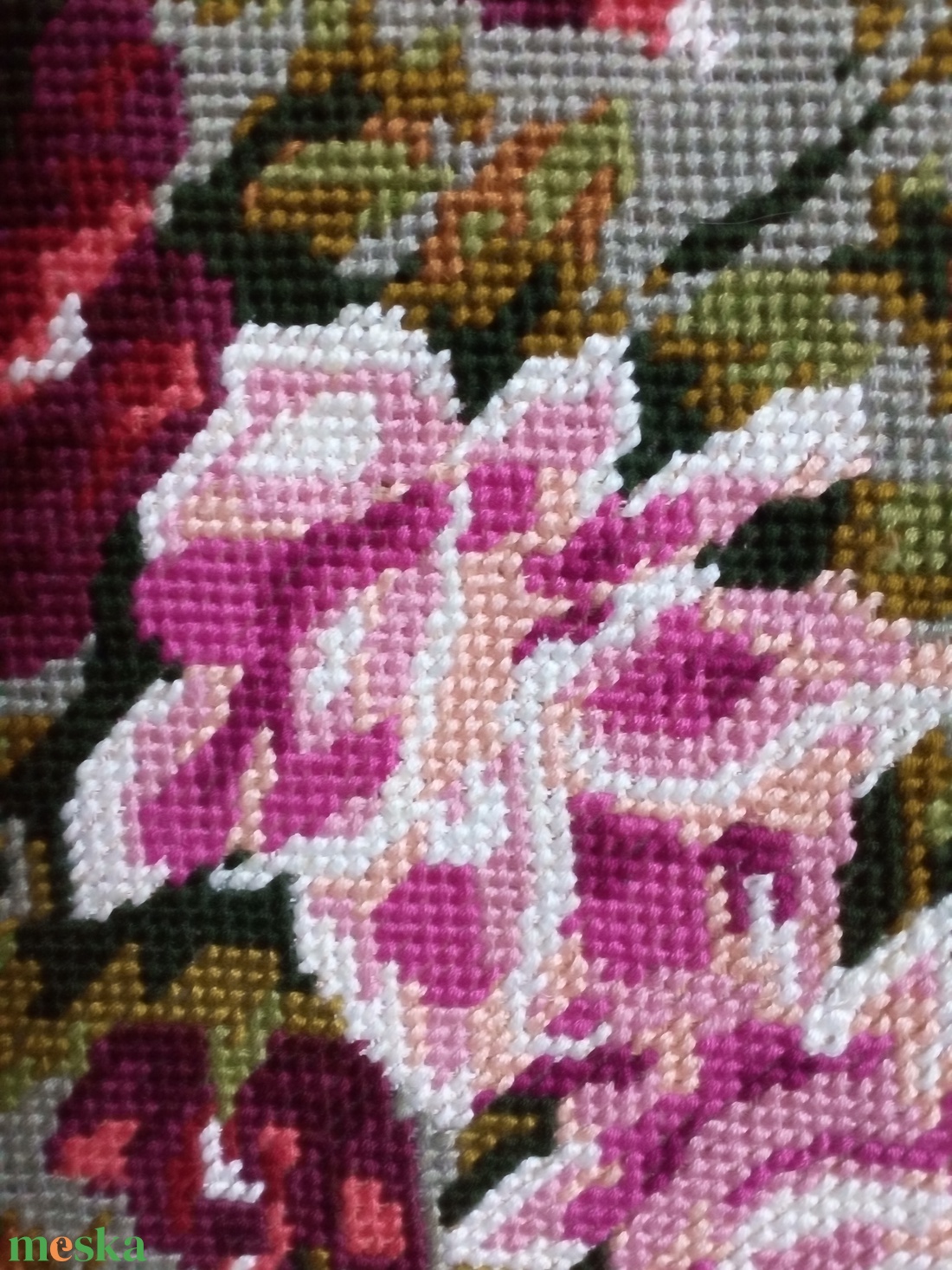 Gobelin hímzéssel készült kép, keret nélkül - művészet - textilkép - gobelin - Meska.hu