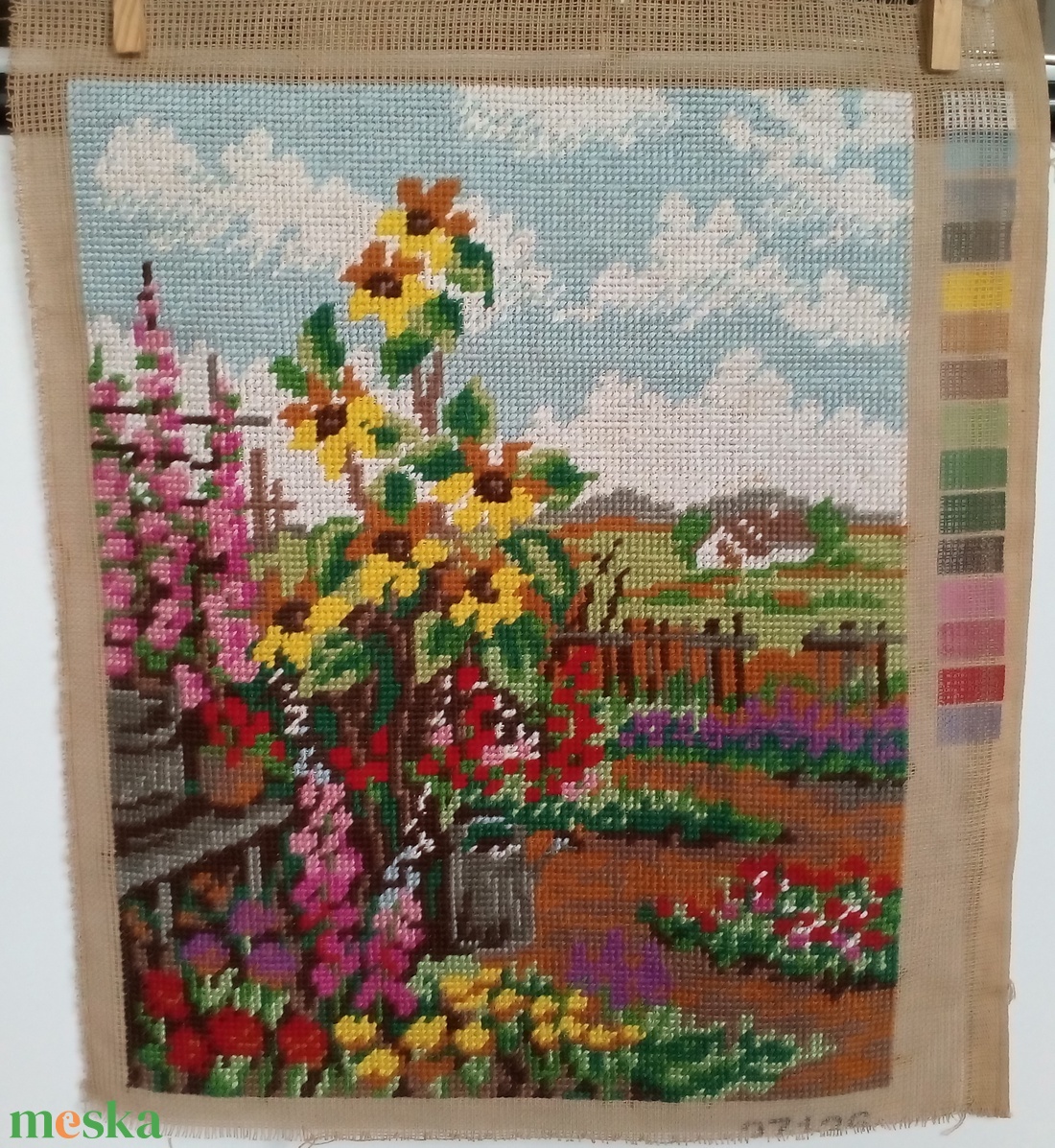Gobelin hímzéssel készült kép, keret nélkül - művészet - textilkép - gobelin - Meska.hu