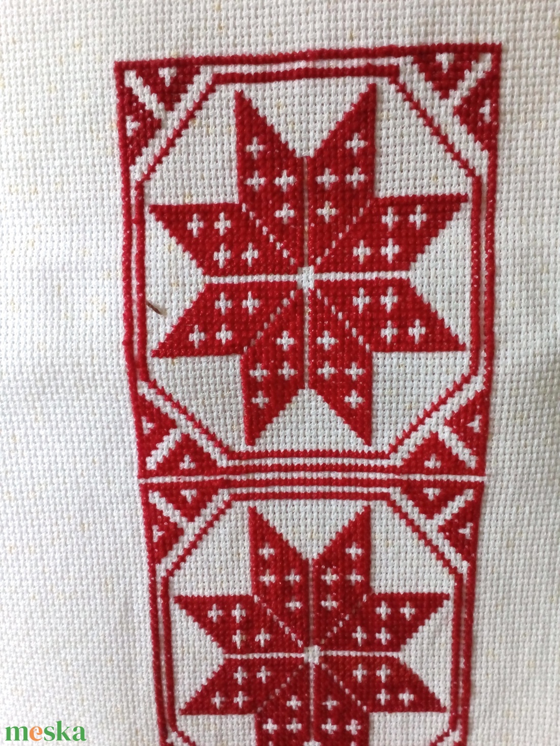 Keresztszemes terítő - művészet - textilkép - keresztszemes - Meska.hu