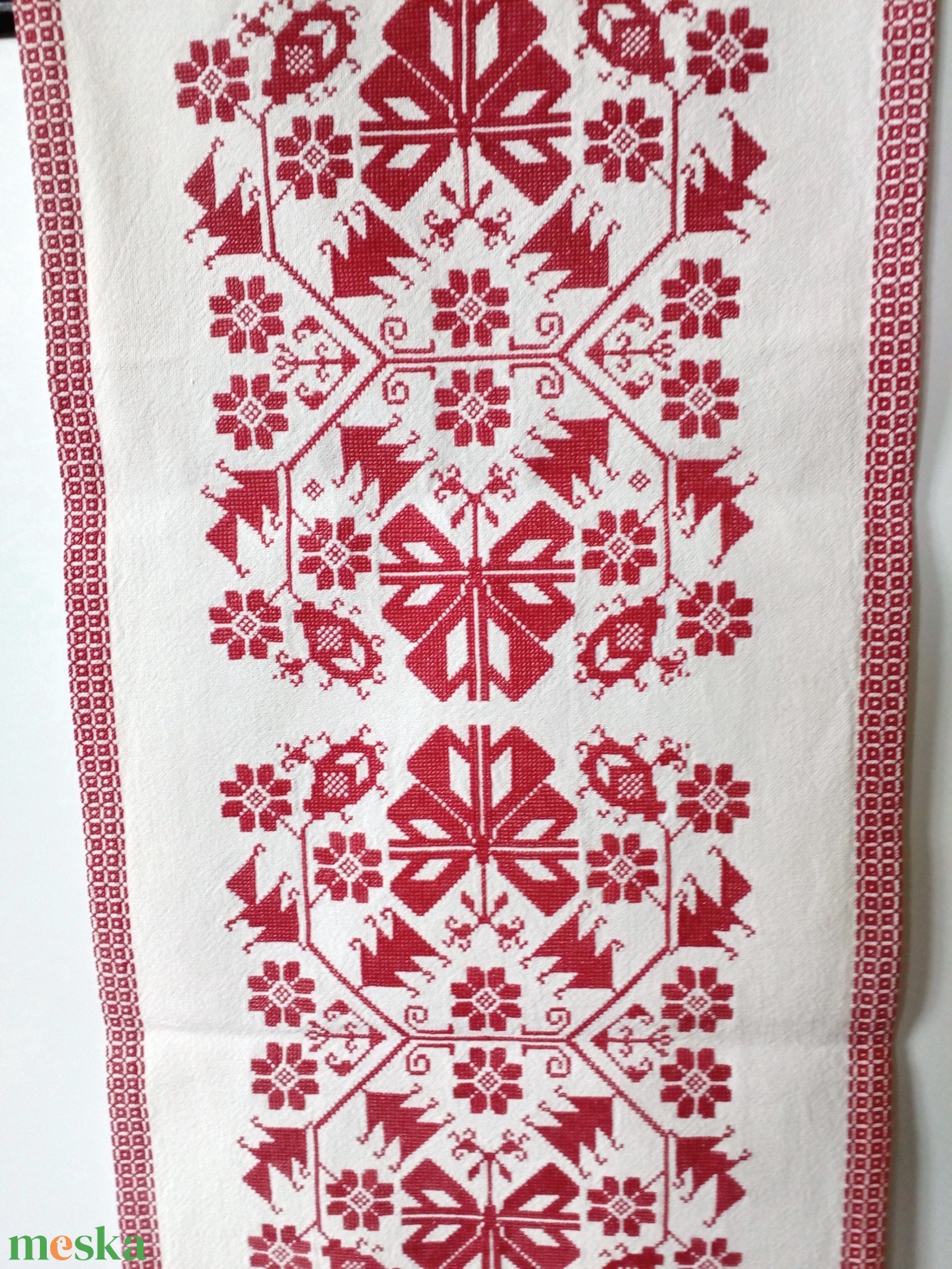 Keresztszemes hímzéssel készült falvédő - művészet - textilkép - keresztszemes - Meska.hu