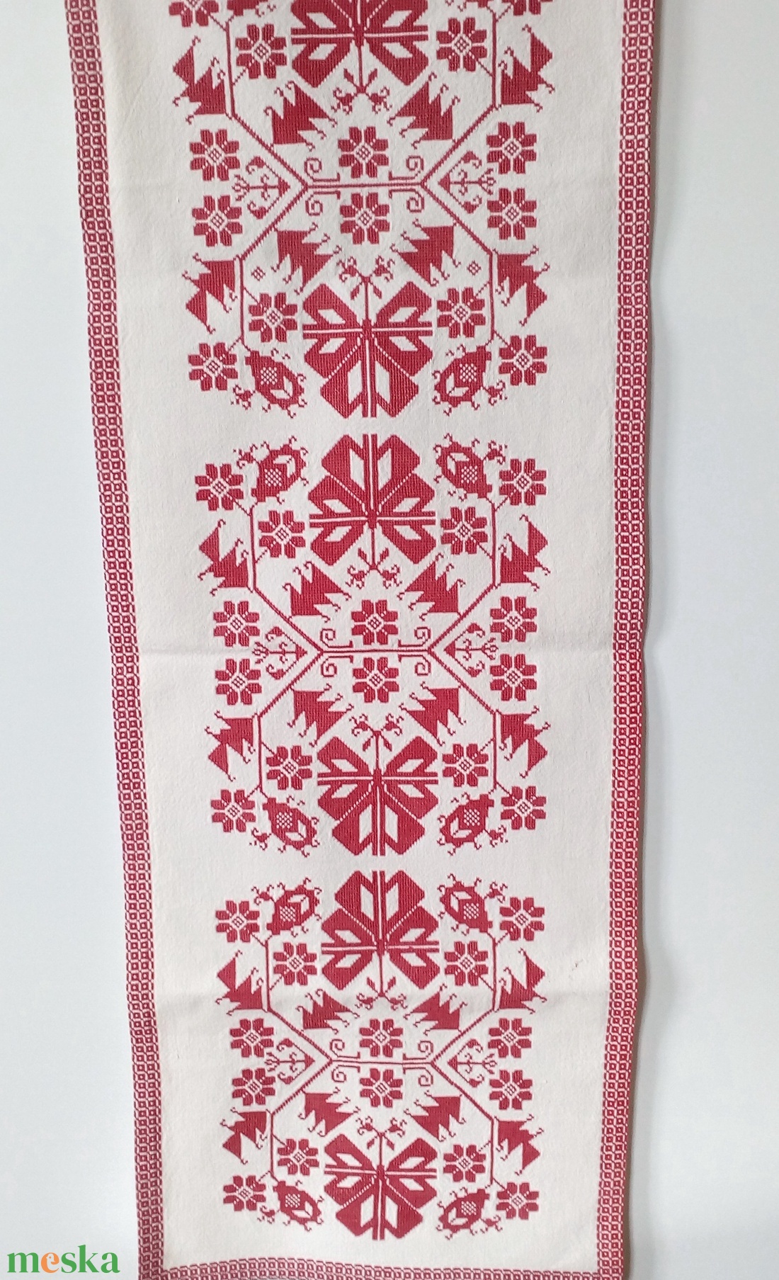 Keresztszemes hímzéssel készült falvédő - művészet - textilkép - keresztszemes - Meska.hu