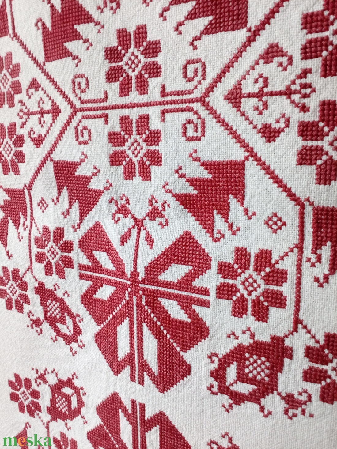 Keresztszemes hímzéssel készült falvédő - művészet - textilkép - keresztszemes - Meska.hu