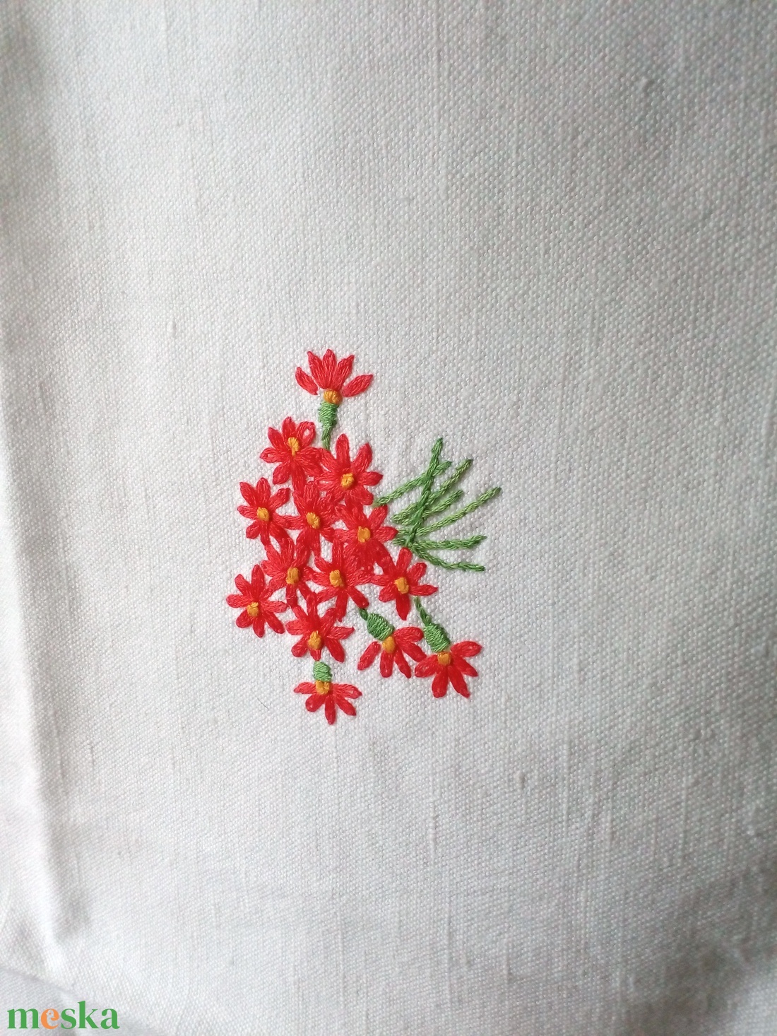 Virágos terítő - ünnepi díszek, dekorációk - húsvéti díszek és dekorációk - húsvéti abrosz, terítő - Meska.hu