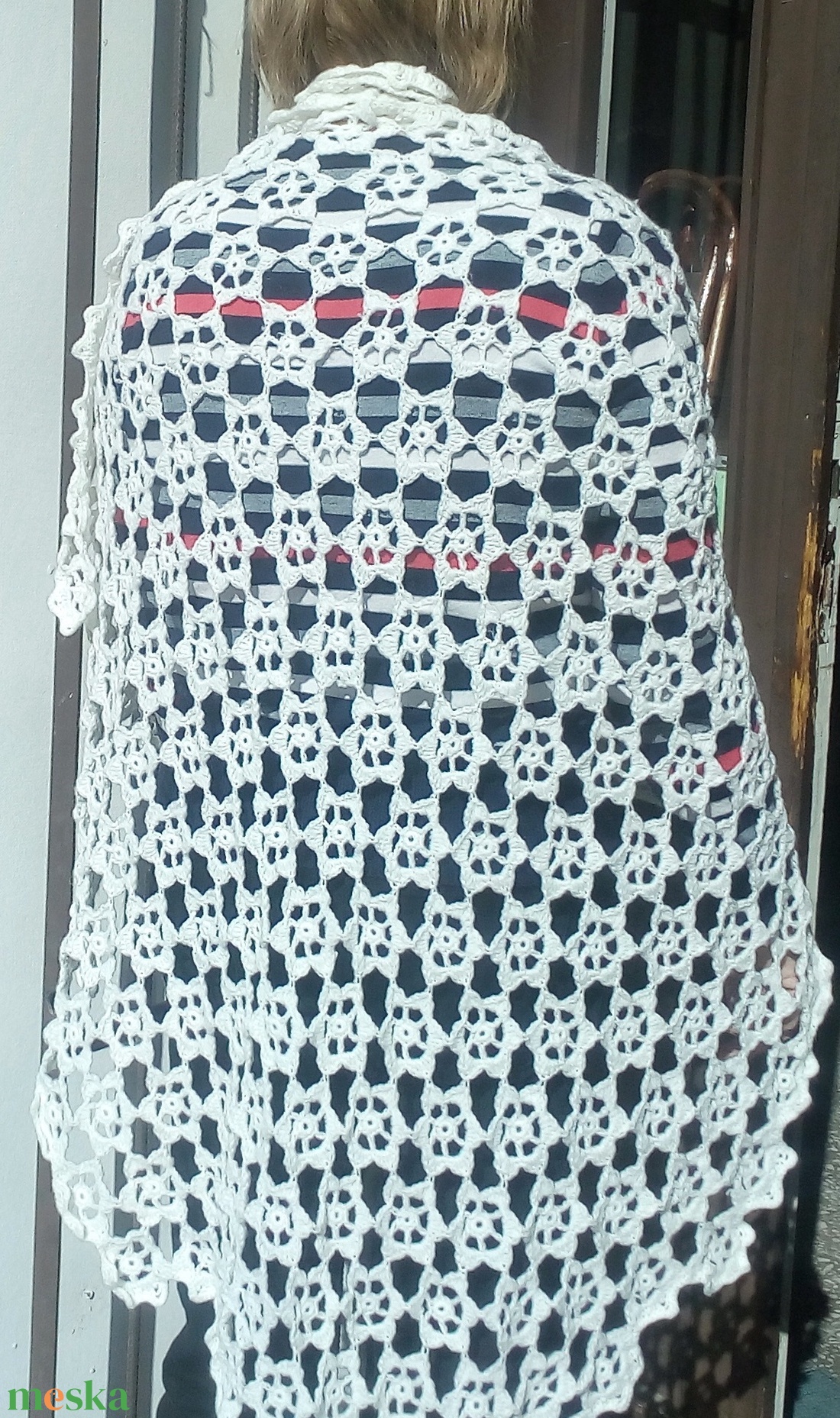 Horgolt kendő - ruha & divat - sál, sapka, kendő - stóla - Meska.hu