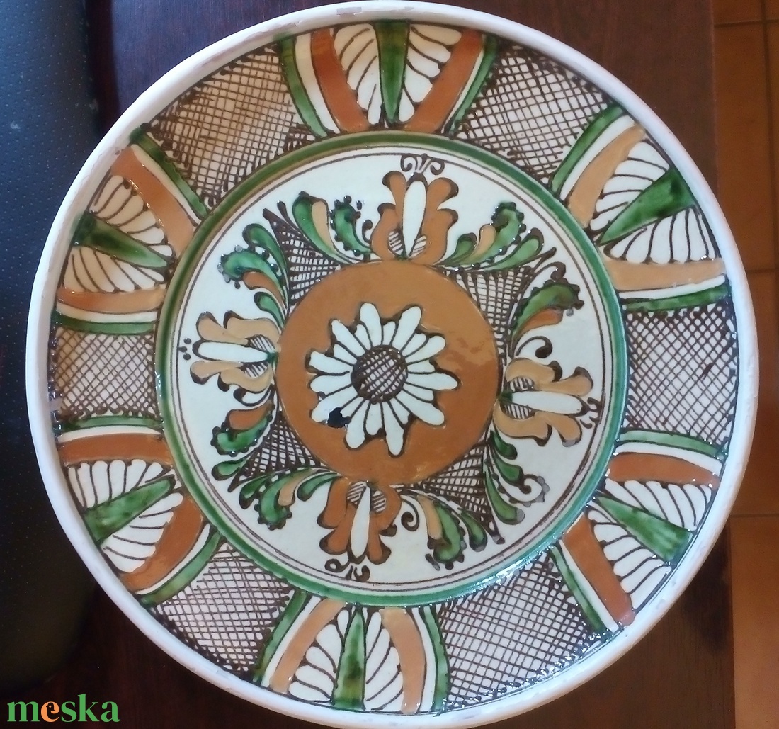 Korondi színes falitányér - otthon & életmód - dekoráció - fali és függő dekoráció - falra akasztható dekor - Meska.hu