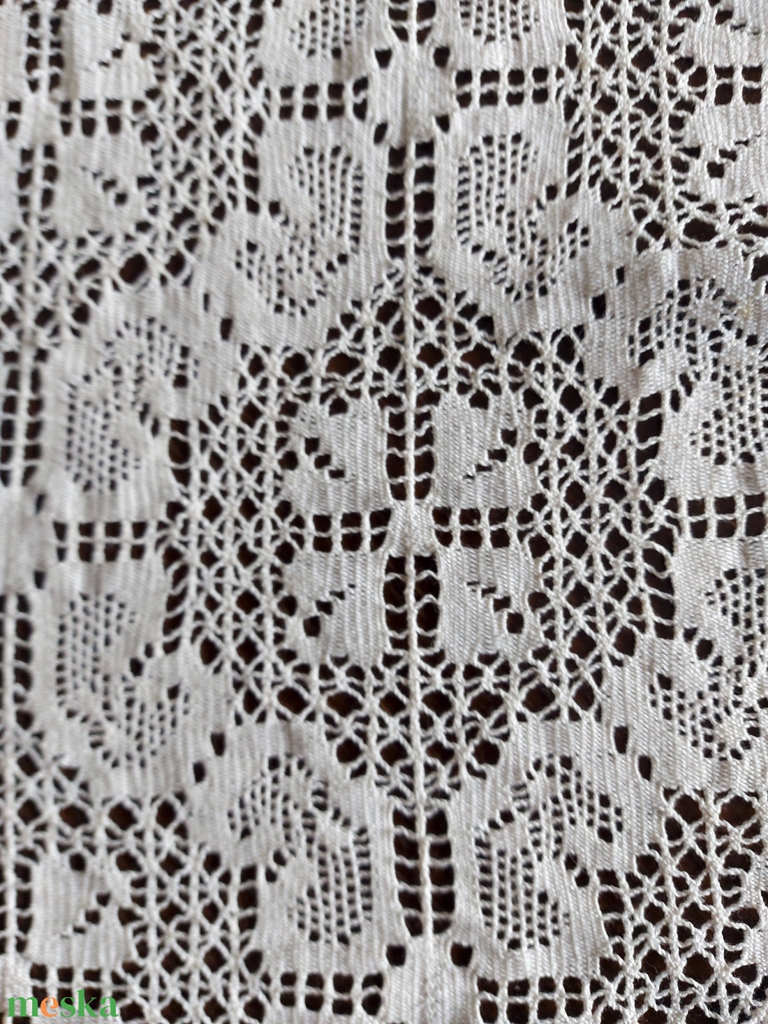 Horgolt  ovális antik  terítő - otthon & életmód - lakástextil - abrosz, terítő - asztalközép terítő - Meska.hu